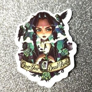 10/$10 ADDAMS FAMILY waterproof sticker Wednesday